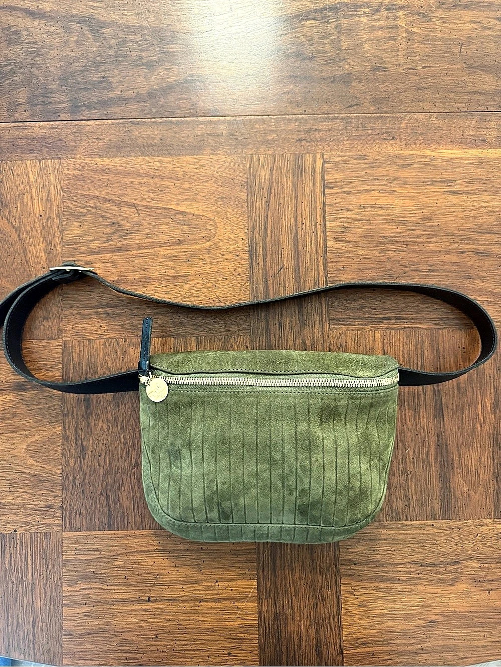 Clare V. Green Suede Fanny